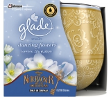 Glade Dancing Flowers - Jasmine, Lily and Apple scented candle in glass burning time up to 30 hours 120 g