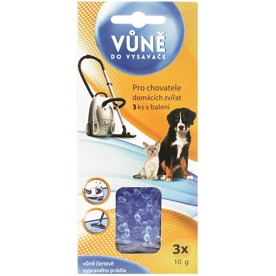 Kozák Vacuum Cleaner Fragrance Freshly Washed Laundry 3 x 10 g