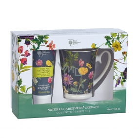 Bronnley RHS Natural Gardeners Therapy hand and nail cream 100 ml + Mug gift set - DAMAGED