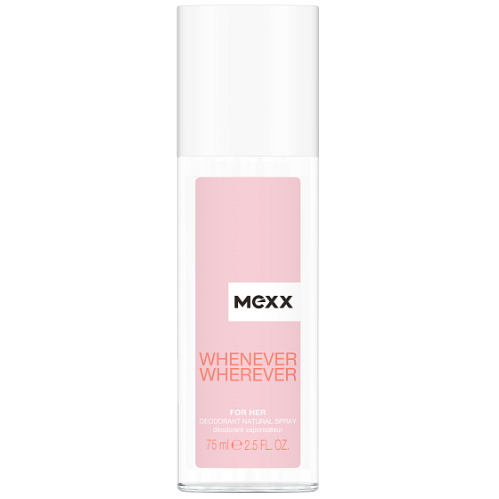 Mexx Whenever Wherever for Her perfumed deodorant glass for women 75 ml