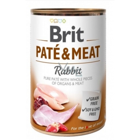 Brit Paté & Meat Rabbit and chicken pure meat paté complete dog food 400 g