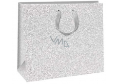 Ditipo Gift Paper Bag Glitter silver 31 x 12 x 26 cm