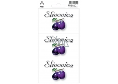Arch Sticker Plum label 3511-SK 3 pieces