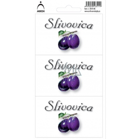 Arch Sticker Plum brandy label SK 3 pieces