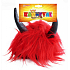 Devil red wig with horns