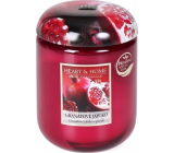 Heart & Home Pomegranate Soy scented candle medium burns up to 30 hours 110 g