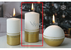 Lima Aroma line candle gold cylinder 60 x 120 mm 1 piece