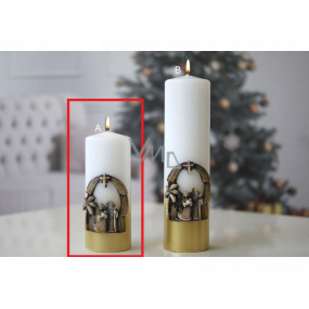 Lima Holy Family candle gold cylinder 60 x 150 mm 1 piece