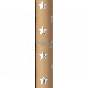Zöwie Gift wrapping paper 70 x 150 cm Christmas Shining Moments natural with silver stars