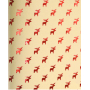 Zöwie Gift wrapping paper 70 x 150 cm Christmas Shining Moments natural with red reindeer