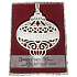 Albi Christmas ornament with Swarovski crystals for hanging with a description - Home is where happiness lives, approx. 7 x 8 cm