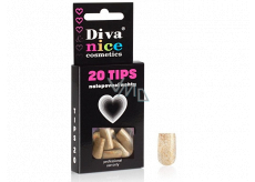 Diva & Nice Tips 20 Adhesive nails gold 20 pieces