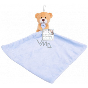 First Steps Sleepyhead with Plush Bear Head Blue 24 x 26 cm