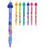 Colorino Jelly Heads pen blue, blue refill 0,5 mm
