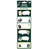Nekupto Christmas Gift Stickers Green 6 pieces