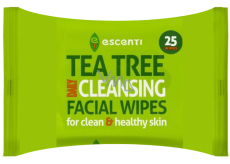 Escenti Tea Tree Cleansing Facial Wipes 25 pieces