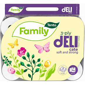 This Family Delicate toilet paper 117 sheets 3-ply 24 pieces