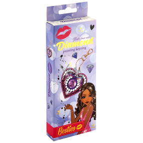 Besties Heart keychain diamond set, creative set, recommended age 6+
