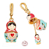 Charm Sterling silver 925 Matryoshka 2in1, bracelet pendant symbol