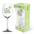 Nekupto It's Time for Wine Glass with Print For Luck... 440 ml