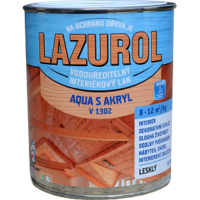 Lazurol Aqua S Akryl V1302 gloss wood lacquer 600 g