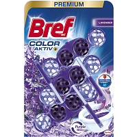Bref WC Purple Aktiv Lavender, WC block in balls, lavender scent, 3 x 50 g