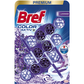 Bref WC Purple Aktiv Lavender, WC block in balls, lavender scent, 3 x 50 g