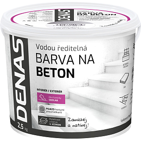 DENAS NA BETON top coat for concrete, 0905 gray anti-slip, 2.5 kg