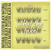 Essence artificial lashes What the fake! 06 Natural cluster black, 1 g
