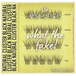 Essence artificial lashes What the fake! 06 Natural cluster black, 1 g