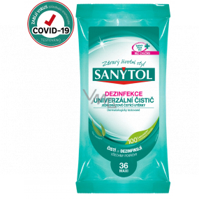 Sanytol Disinfectant cleaning wipes disposable eucalyptus 36 pieces