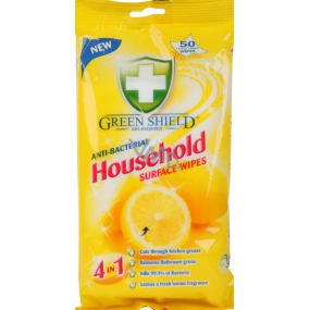 Green Shield 4in1 Cleaning antibacterial wet cleaning wipes 50 pieces