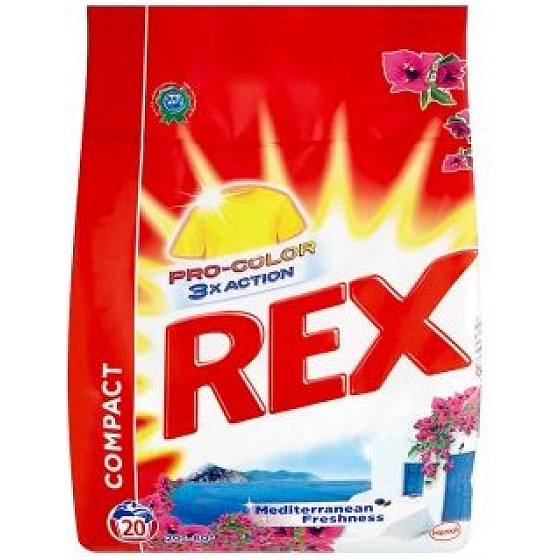 Rex 3x Action Mediterranean Freshness Pro-Color washing powder for colored laundry 20 doses of 1.5 kg