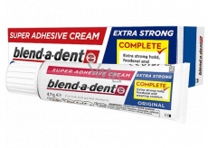 Blend-a-dent Super-Haftcreme Complete Extra Stark Original fixative cream for dentures, denture teeth 47 g