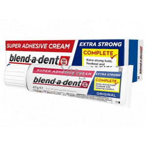Blend-a-dent Super-Haftcreme Complete Extra Stark Original fixative cream for dentures, denture teeth 47 g