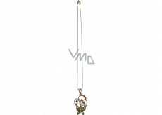 Bronze necklace with butterfly pendant 40 cm