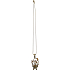 Bronze necklace with butterfly pendant 40 cm