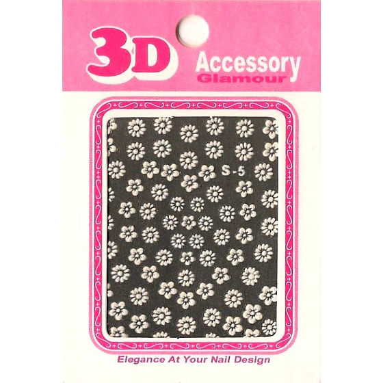 Nail Accessory 3D nail stickers 10100 S-5 1 sheet