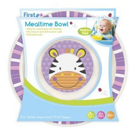First Steps Jungle Zebra feeding saucer