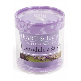 Heart & Home Lavender Soy candle without packaging burns for up to 15 hours 53 g