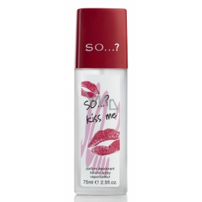 SO…? Kiss Me perfumed deodorant glass for women 75 ml