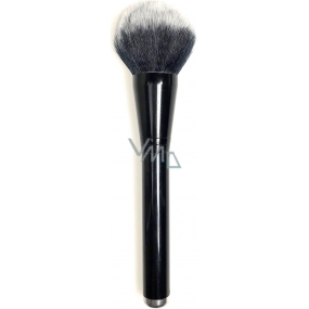 Cosmetic brush with synthetic bristles for powder black 20 cm 30790