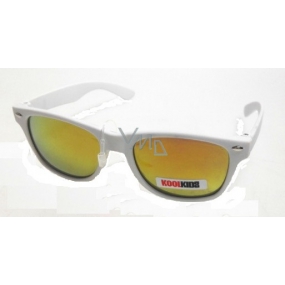 Dudes & Dudettes Sunglasses for children white, mirrored glasses JK4030
