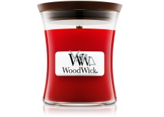 WoodWick Pomegranate - Pomegranate scented candle with wooden wick and lid glass small 85 g