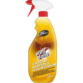 Well Done furniture cleaner with beeswax, 750 ml