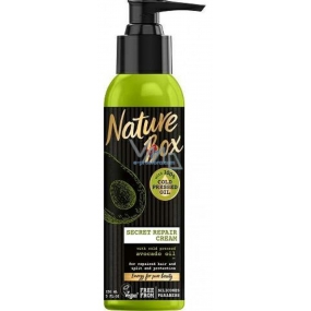 Nature Box Avocado Regenerating hair cream natural for all hair types, without fixation with 100% cold pressed oil, suitable for vegans dispenser 150 ml