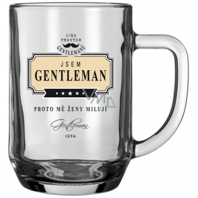 Nekupto League of True Gentlemen Beer Glass I'm a Gentleman - that's why women love me 500 ml