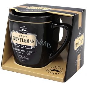 Nekupto League of Real Gentlemen mug in a box, Real Gentleman - distinctive, intelligent, strong and stylish 200 ml