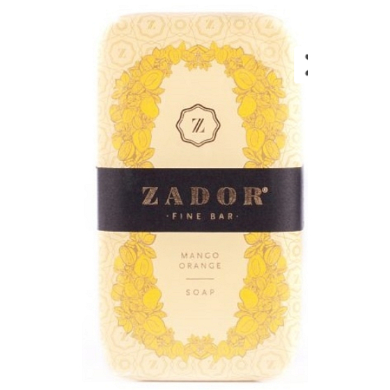 Zador Mango and Orange luxury hand-packed, three times finely ground elegant toilet soap with water from the thermal lake 160 g