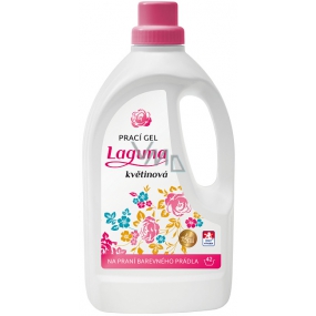 Laguna Floral washing gel with the scent of rose and jasmine flowers complemented by tones of sandalwood for washing colored laundry 42 washes 1.5 l